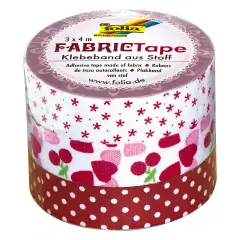 Nastro Decorativo Primavera Rosso – 3 Rotoli – 15 mm x 4 m