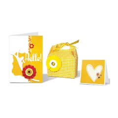 Cartoncino Millefantasie Bifacciale Giallo 300 gr/mq, 24x34 cm