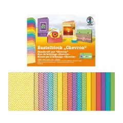 Cartoncino Multicolor Fantasia Spigato 18 fogli 300 gr/mq cm 24x34