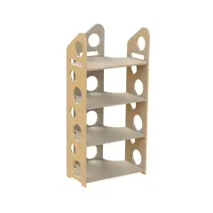 Modulo Libreria a T Media - Betulla - Arredo per Scuola dell’Infanzia