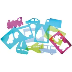 Stencil Veicoli Traslucidi – 6 Pezzi