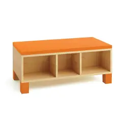 Libreria Panca Serie Nova Arancio: Innovazione e Comfort per la Scuola dell'Infanzia