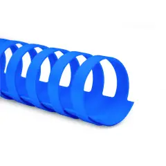 Dorsi Spirale Plastici Diametro 10mm. 100 Pezzi Blu