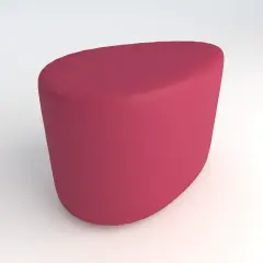 Pouf a Goccia in Ecopelle Ignifuga Fucsia H 46 cm – Conforme CAM