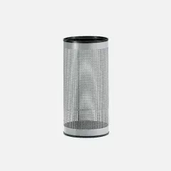 Portaombrelli Grigio in Metallo Forato – Design Moderno a Foro Quadro