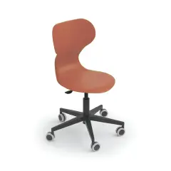 Sedia Mia Lift Regolabile Rossa Misura 4-5-6 – Sedia Ergonomica con Ruote per Scuole