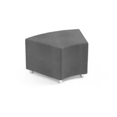 Pouff Angolare H 45 Cm Grigio Per Ambienti Scolastici Innovativi