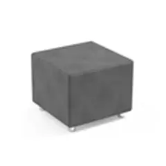 Pouff Quadrato Grigio H 45 cm – Seduta Imbottita Modulare per Scuole