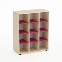 Mobile Kubò Betulla 12 Caselle H 110 cm – Fucsia | Conforme CAM