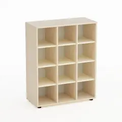 Mobile Kubò Betulla 12 Caselle H 110 cm – Magnolia | Conforme CAM