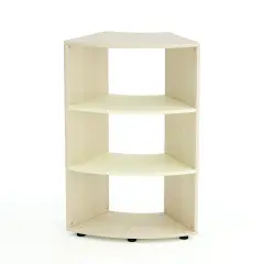 Mobile Scuola Kubò Betulla Curvo 60 Gradi H 110 cm. Ripiani Magnolia - Conforme CAM