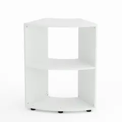 Mobile Scuola Kubò Bianco Curvo 60 Gradi H 90 cm. Ripiani Bianco - Conforme CAM