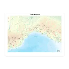 Carta Geografica Liguria – Cartina Regionale Fisica e Politica