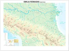 Carta Geografica Emilia Romagna – Cartina Regionale Fisica e Politica