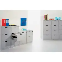 Classificatore Metallico a 4 Cassetti – Mobile Archivio per Ufficio con Serratura Centralizzata
