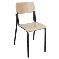 Sedia Impilabile in Faggio Misura 5 – Altezza Seduta 43 cm | Conforme CAM