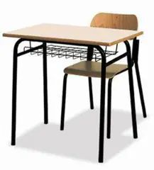 Banco Monoposto 600 - Sottopiano In Griglia H 71 Cm. Per Ambienti Scolastici  - Conforme CAM
