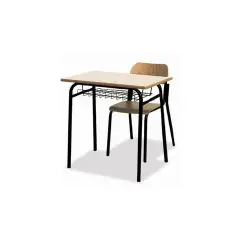 Banco Monoposto 900 - Sottopiano In Griglia H 64 Cm. Per Ambienti Scolastici  - Conforme CAM