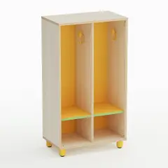 Mobile Scuola Infanzia Easy Line Spogliatoio a Giorno Giallo - Conforme CAM