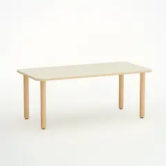 Tavolo Forma Rettangolare H 52 120 Misura 2 Magnolia Per Scuola Dell'infanzia - Conforme CAM