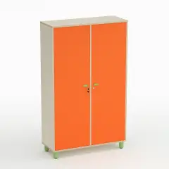 Mobile Scuola Infanzia Onda Appendiabiti Altezza 174 cm. Arancio - Conforme CAM