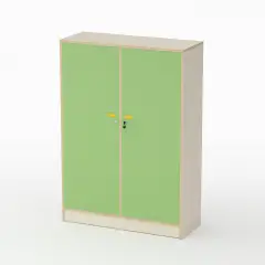 Mobile Scuola Infanzia Forma con Ante Altezza 150 cm. Verde - Conforme CAM