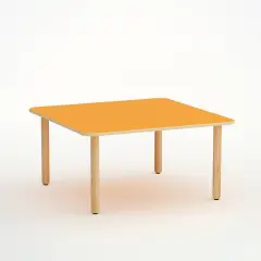 Tavolo Forma Quadrato H 55 cm – Misura 3 - Arancio - Conforme CAM