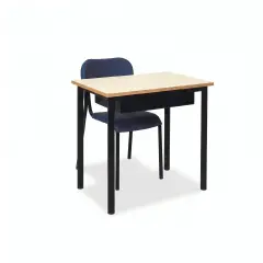 Banco Monoposto 600 H 58 cm - Sottopiano in Lamiera – Scuola Primaria - CAM