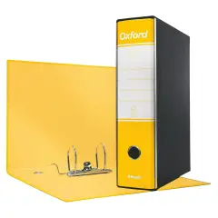 Registratore con Custodia Meccanismo a Leva Oxford Dorso 8 Giallo