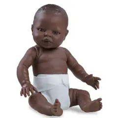 Bambolotto Piccolo Cm.34 Africano Senza Capelli