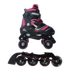 Nextreme Pattini Convertibili 2in1 Reverse Fucsia Taglia L 38/41 – Doppio Divertimento su Rotelle