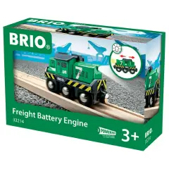 BRIO Locomotiva per Treno Merci a Batterie – Motrice con Luce Frontale