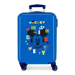 Trolley Abs 55cm. 4 Ruote Azzurro Mickey Shape Shifter