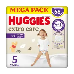Pannolini Huggies Extra Care Mutandina Megapack - Taglia 5 - 12-17 Kg - 68 Pezzi