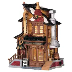 Lemax Lucy’s Chocolate Shop 45052 – Cioccolateria Natalizia Luminosa in Porcellana Caddington