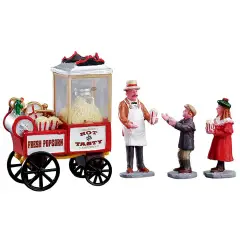 Statuetta “Venditore di Popcorn” – Set di 4 Pezzi