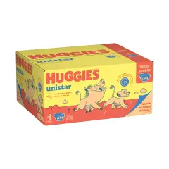 Pannolini Huggies Unistar Megapack - Taglia 4 - 7-18 Kg - 144 Pezzi