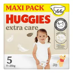Pannolini Huggies Extra Care Megapack - Taglia 5 - 11-25 Kg - 66 Pezzi