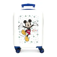 Mickey Best Friends Trolley Abs 50 Cm 4 Ruote Bianco