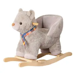 Orsetto a Dondolo in Morbido Peluche Cavalcabile per i Bambini Più Piccoli