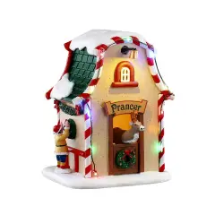 Lemax Prancer’s Den 54534 – Rifugio Natalizio Innevato e Luminoso Santa’s Wonderland