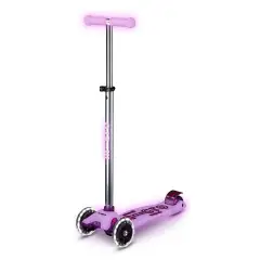 Monopattino Maxi Micro Deluxe LED Glow Viola 3 Ruote