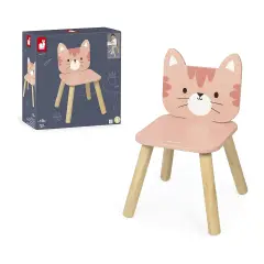 Janod - La Mia Prima Sedia Per Bambini In Legno Gattino