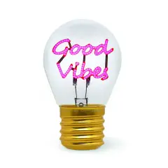 Legami - Bulb Fiction Lampada Da Tavolo A Forma Di Lampadina Good Vibes