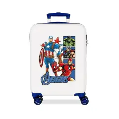 Trolley ABS 55 cm 4 ruote Avengers Bianco-Blu Marvel